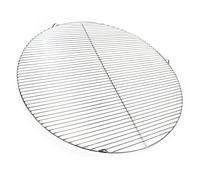 Wiltec Grille BBQ Ronde Ø 80cm Acier affiné V2A Barbecue Charbon de bois/à gaz Grillade Cuisson Terrasse Jardin Plancha Viande Légumes
