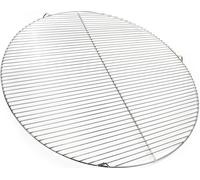 Wiltec Grille BBQ Ronde Ø 80cm Acier affiné V2A Barbecue Charbon de bois /à gaz Grillade Cuisson Terrasse Jardin Plancha Viande Légumes