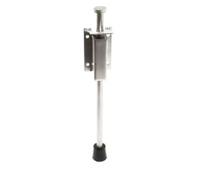 Wiltec Guide de porte à pédale 118-146mm en Acier inoxydable Butoir de porte Amortisseur de sol Bloque-porte Cale à pédale Quincaillerie