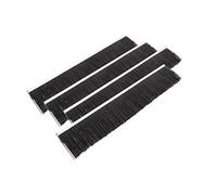 Wiltec Jeu 4x Brosse de rechange 55 cm – pour Balayeur à pelouse 105 cm – pour Balai ramasseur autoporté pour Tondeuse autoportée Tracteur de pelouse Nettoyeur de pelouse
