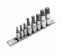 Wiltec Jeu de douilles XZN Denture multiple 8 Pièces M4-M16 Douille Clés Outil Kit