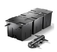 Wiltec Kit complet: CBF-350C Filtre de bassin jusqu'à 90000 L Biologique, CUV-236 lampe uv UVC Clarificateur avec 36 Watt Puissance UV-C