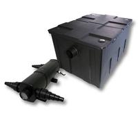 Wiltec Kit complet: CBF-550 Filtre de bassin jusqu'à 60000 L Biologique, CUV-236 lampe uv UVC Clarificateur avec 36 Watt Puissance UV-C