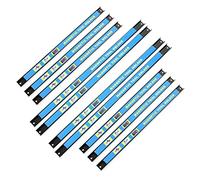 Wiltec Kit de 10 barres porte-outils – 6x 46 cm, 4x 61 cm – Capacité 13 kg par barre – Barres magnétiques en acier – Rangement accessoires Atelier Montage mural