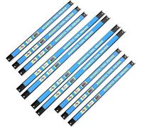 Wiltec Kit de 10 barres porte-outils – 6x 46 cm, 4x 61 cm – Capacité 13 kg par barre – Barres magnétiques en acier – Rangement accessoires Atelier Montage mural