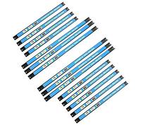 Wiltec Kit de 15 barres porte-outils – 9x 46 cm, 6x 61 cm – Capacité 13 kg par barre – Barres magnétiques en acier – Rangement accessoires Atelier Montage mural