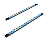 WilTec Kit de 2 barres porte-outils - Longueur 61 cm et Capacité 13 kg par barre - Barres magnétiques en acier - Rangement accessoires Atelier Montage mural