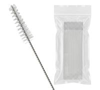 Wiltec Kit de brosses de nettoyage pour aérographe, 20 pièces, idéal pour nettoyer les pistolets aérographes, poils ultra-fins, résistant à la corrosion, brosses de nettoyage Air Brush Design