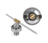 Wiltec Kit de buse pour pistolet à peinture HVLP H2000 / H2000P - buse 0,5 mm, aiguille 0,5 mm - Aérographie, Tanning, Tatouage, Nail Art, Manucure