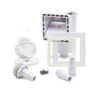 Wiltec Kit Écumeur de surface et Buse d'entrée pour Piscine – Skimmer intégré – avec Grand Panier pour Aspiration et Récupération des saletés