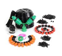 Wiltec Kit Micro Système d'Irrigation - Tuyau 40 m, nombreux goutteurs réglables - Arrosage avec Jet Fontaine Arroseur Jardin Balcon
