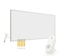 Wiltec Kit Panneau chauffant infrarouge avec themostat – 700 W – 1220 x 770 x 15 mm – Chauffage IR électrique mural – Émetteur Radiateur à Rendement efficace