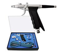 Wiltec Kit Pistolet aérographe professionnel Modèle 116AK - Action double DA - avec Buses 0,2/0,3/0,5 mm - Godets 2/5 / 13 ml - Tatouage, bronzage, maquillage, modélisme airbrush