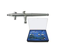 Wiltec Kit Pistolet aérographe professionnel Modèle 186K – Action double DA – avec Buses 0,2 / 0,3 / 0,5 mm – Godets 2 / 8 / 13 ml – Mini-filtre – Tatouage, bronzage, maquillage, modélisme airbrush