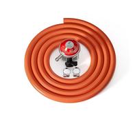 WilTec Kit Réducteur de Pression 37 mbar Détendeur avec Tuyau Propane de 1,5 m pour Bouteille de gaz Britannique Royaume Uni
