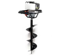 Wiltec Kit Tarière thermique à essence - 530 x 370 x 320 mm - Moteur 2 temps 1,4 kW 1,9 CV - Cylindrée 52 cm³ - Perceuse de sol Jardinage Aménagement - Vis sans fin incluse de 250 mm