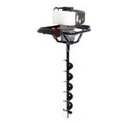 Wiltec Kit Tarière thermique à essence – 530 x 370 x 320 mm – Moteur 2 temps 1,4 kW 1,9 CV – Cylindrée 52 cm³ – Perceuse de sol Jardinage Aménagement – Vis sans fin incluse de 150 mm