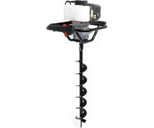 Wiltec Kit Tarière thermique à essence – 530 x 370 x 320 mm – Moteur 2 temps 1,4 kW 1,9 CV – Cylindrée 52 cm³ – Perceuse de sol Jardinage Aménagement – Vis sans fin incluse de 150 mm
