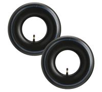 Wiltec Lot de 2x Chambre à air 13x5.00-8 pour pneu de tracteur à pelouse - 370 x 370 x 87 mm - avec Valve droite - capacité de charge max. 300 kg - pour Roue Tondeuse à gazon Brouette Chariot Diable