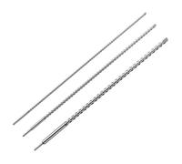 Wiltec Lot de 3 Forets à béton SDS 1000mm Profondeur 870mm Diamètre 12/16/24mm pour Mur et Pierre