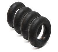 Wiltec Lot de 4x Chambre à air 3.50-4 pour petit pneu - 260 x 90 x 260 mm - Valve coudée TR87 - capacité de charge max. 100 kg - pour Roue Brouette Chariot Diable Scooter