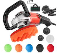 Wiltec Machine Polir Meuleuse 1200W 3000 tr./min Pochette Polisseuse 6 Niveaux Ponceuse rotative
