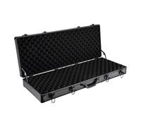 WilTec Mallette pour Armes 84x35,5x11cm Noire Rembourrage en Mousse, 4 serrures de sécurité Étui Coffret