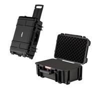Wiltec Mallette de transport universelle robuste – 54,5 x 32,4 x 21,5 cm – en PP et Fibre de verre – Valise de protection pour équipements fragiles et délicats – avec Roues et poignée – IP67