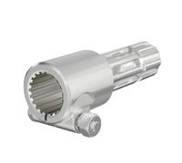WilTec Manchon de Prise de Force Cardan - Longueur 175 mm - Raccord logement 1 3/4" 20D - Raccord Sortie 8-32x38x6 - Ø 46 mm/37,95 mm - Arbre cannelé de Tracteur