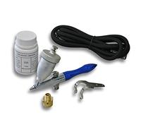 Wiltec Mini pistolet aérographe professionnel « Air Eraser » - Pistolet Jet de Sable - avec Buse 0,5 mm - Godet 15 ml - Agent de sabalge - Airbrush, Gravure, Nettoyage sur Verre, Bois, Métal