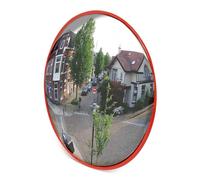 Wiltec Miroir Convexe Circulation 45 cm Champ de vision de 130°-160° Miroir traffic Sécurité routière Outdoor Indoor Miroir routier Polycarbonate solide Surveillance Rue Magasin
