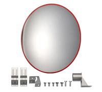 Wiltec Miroir Convexe Circulation 80 cm Champ de vision de 130°-160° Miroir traffic Sécurité routière Outdoor Indoor Miroir routier Polycarbonate solide Surveillance Rue Magasin