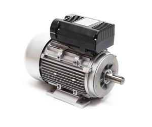 Wiltec Moteur asynchrone monophasé électrique - 350 x 175 x 255 mm - 2 Pôles - 230 V / 1,5 kW / 2 CV / 2850 tr/min - avec Condensateur de démarrage et Enroulement en cuivre