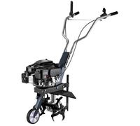 Wiltec Motobineuse 36 cm 2,5 KW 4 Fraises Lames Réservoir 0,8L Profondeur 25 cm Motoculteur Essence Moteur OHV Aérateur Scarificateur Travail Sol Ergonomique Outil Jardinage