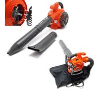 Wiltec Outil multifonction 3 en 1 – 580 x 290 x 390 mm – Essence 0,5 l – 0,75 kW 1 CV – Sac collecteur 50 l – Aspirateur Souffleur de feuilles mortes & Broyeur végétaux – Jardinage