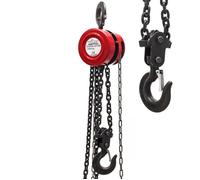 Wiltec Palan à chaîne 5 t – 200 x 200 x 160 mm – Longueur de chaîne 3 m – en Acier – Levage simple de charges – Poulie a chaine pour Agriculture Sylviculture Industrie Paysagisme Atelier
