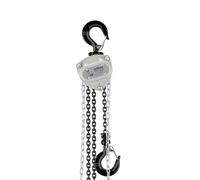 Wiltec Palan à chaîne manuel V21-1 ultraléger et compact - Capacité de levage 1 t - Hauteur de levage 5 m - Chaîne 5 m - Palan mécanique de levage pour atelier