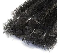 Wiltec Pare feuilles Lot de 10 pièces 12 m, 10 x 120 cm x Ø 8 cm, Protège gouttière, Hérisson stop feuilles, Protection contre feuil