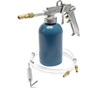 Wiltec Pistolet pneumatique à godet – 1100 ml / 4-6bars – avec Buse coudée ronde – Pulvérisateur pour cavités et protection des dessous de caisse