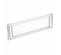 Wiltec Plaque Couverture Porte-nom - 92,5 x 28,5 mm - pour Découpe 89,5 x 24,5 mm - Boîte aux Lettres, Boîte Postale