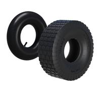 Wiltec Pneu 16x5.00-8 pour tracteur à pelouse - 420 x 420 x 130 mm - capacité de charge max. 300 kg - pour Roue Tondeuse à gazon Brouette Chariot Diable