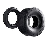 Wiltec Pneu 18x8.50-8 et Chambre à air - Valve coudée - 460 x 460 x 215 mm - 4 PR - capacité de charge 370 kg - pour Tondeuse à gazon Tracteur à pelouse Brouette Chariot Diable