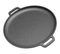 Wiltec Poêle en Fonte Ø34,5cm avec Double poignées Cuisson polyvalente Extérieure Feu de bois Barbecue Outdoor Effet antiadhésif Faitout