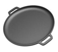 Wiltec Poêle en Fonte Ø34,5cm avec Double poignées Cuisson polyvalente Extérieure Feu de bois Barbecue Outdoor Effet antiadhésif Fai