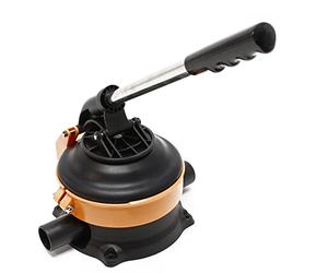 Wiltec Pompe à eau manuelle - 250 x 210 x 210 mm - 70 l/min - Refoulement max. 4 m - avec Levier en acier inoxydable - Raccord tuyau Ø 38 mm - Arrosage Irrigation Jardinage Relevage Puisard Drainage