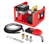 Wiltec Pompe à fuel ou gasoil bio mobile - Autoaspirante - 230 V / 550 W - 60 l/min / 2800 tr/min - avec Pistolet, Compteur, Tuyaux, Châssis de montage et Accessoires