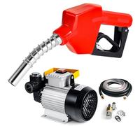 Wiltec Pompe à fuel ou gasoil bio mobile - Autoaspirante - 230 V / 550 W - 60 l/min / 2800 tr/min - avec Pistolet de distribution et Accessoires