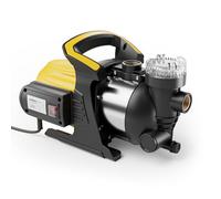Wiltec Pompe arrosage jardin - 1200 W - Refoulement hauteur 48 m, profondeur 8 m - 2850 tr/min - Avec préfiltre et boîte en acier inoxydable