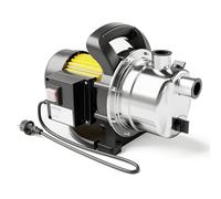 Wiltec Pompe de jardin - 2800 l/h / 600 W - Hauteur de débit 35 m - en Acier fin - pour Eau douce de puits - avec Poignée de transport & Vis de purge