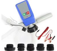 Wiltec Pompe de transfert – 12 L/min env. – opération sur batterie ou câble DC 12 V – transvasement essence, diesel, huile, eau, urée – Pompe à autoamorçage